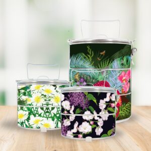 TIFFIN CARRIER CUSTOM - FLORAL DESIGN