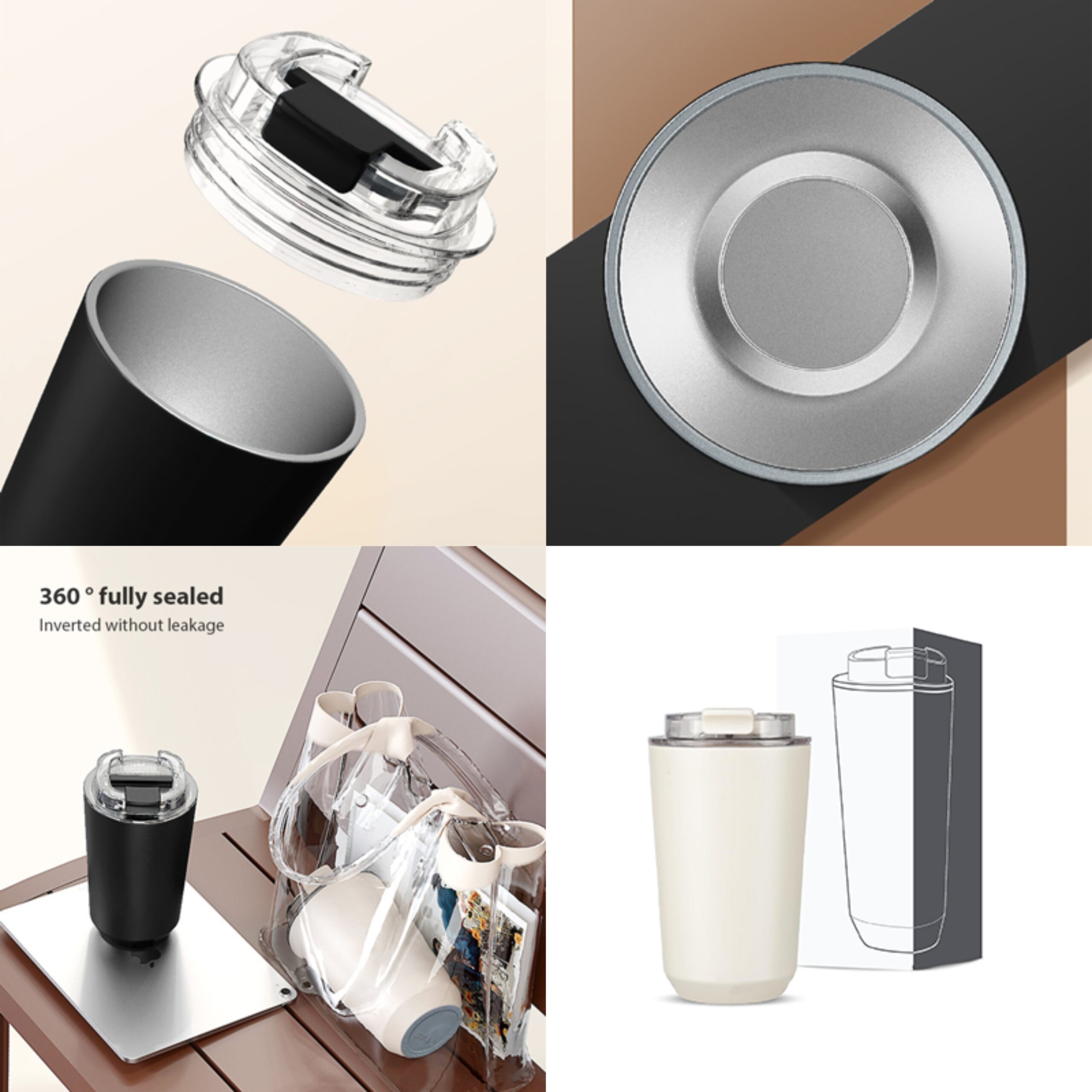 COFFEE TRAVEL TUMBLER 380ml - HTD007 - Image 4