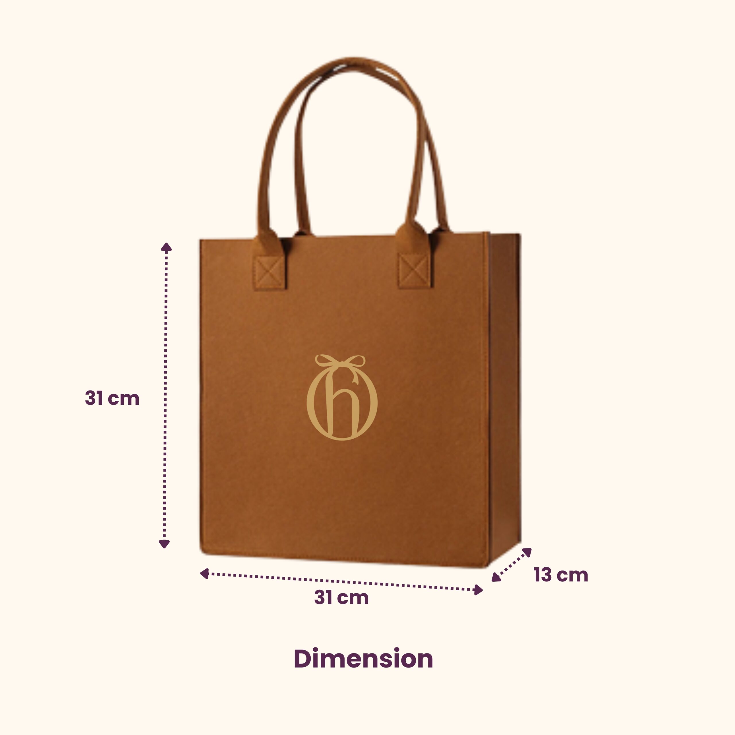 PREMIUM FELT CARRY BAG - MEDIUM SIZE - HFB004 - Image 3