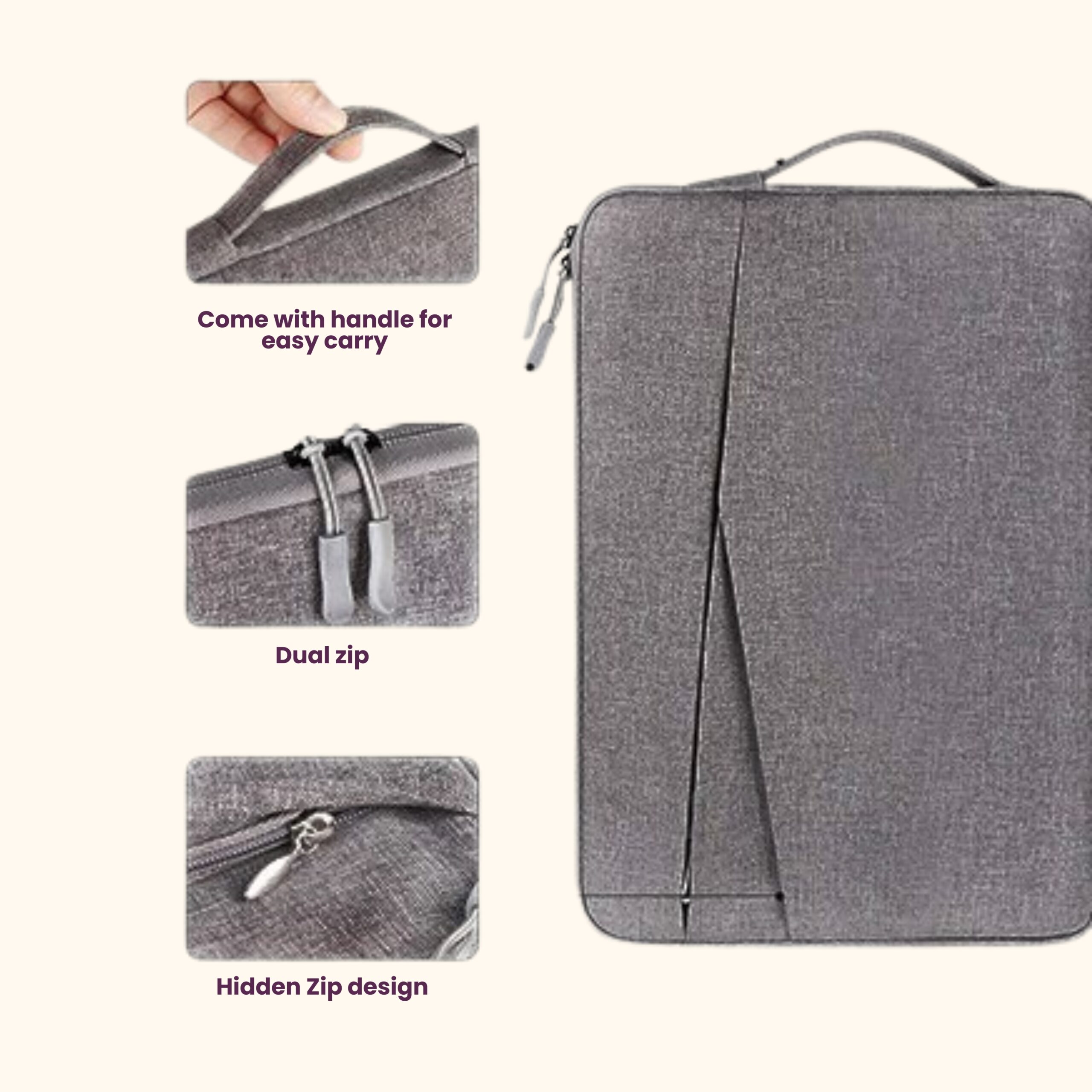LAPTOP POUCH 14" - CUSTOMISABLE - HLP005 - Image 5