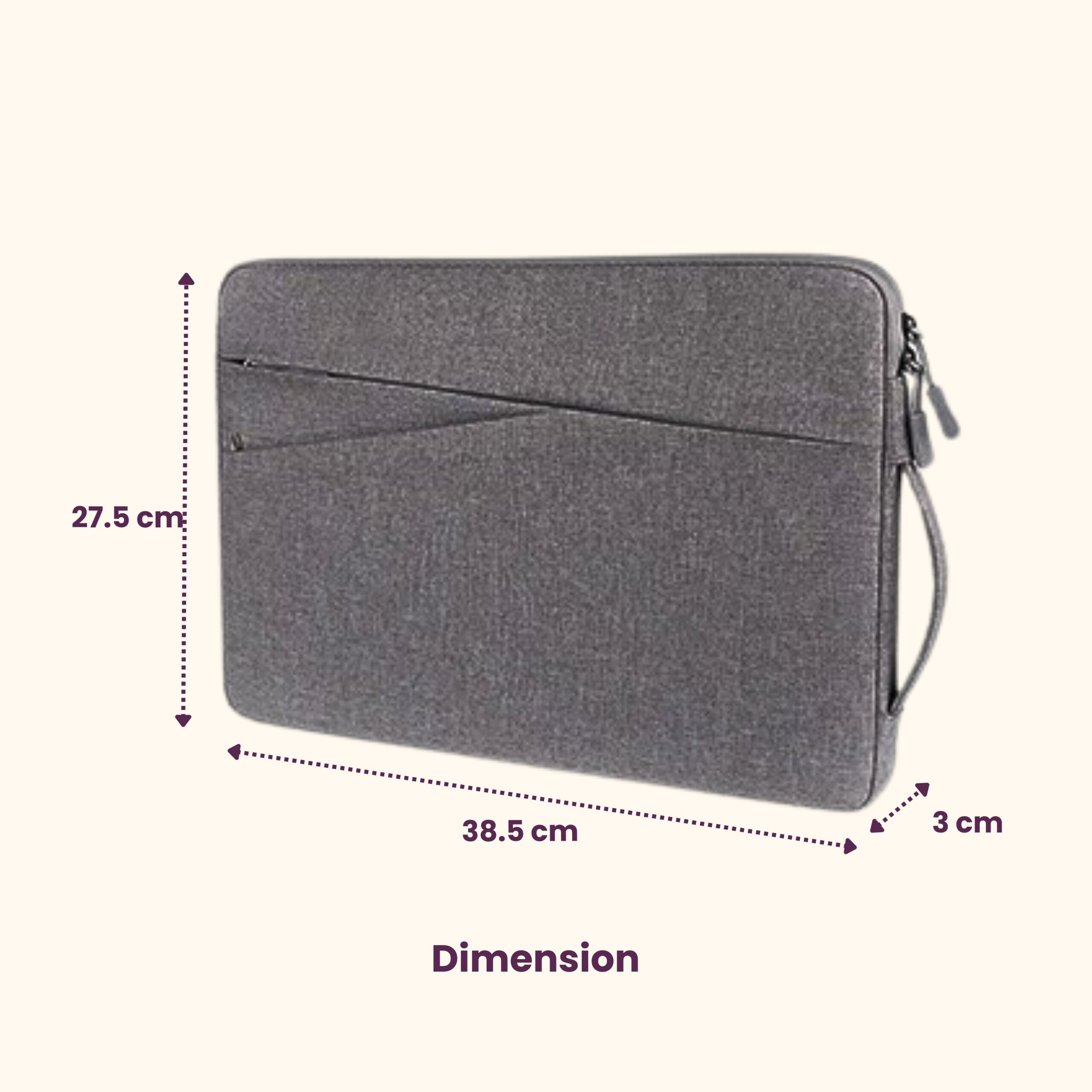 LAPTOP POUCH 14" - CUSTOMISABLE - HLP005 - Image 3