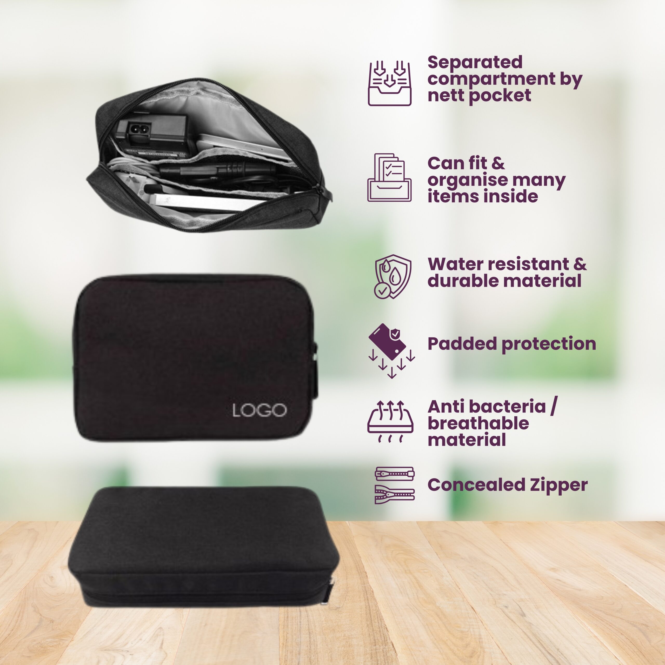 COMPACT TRAVEL GADGET ORGANIZER - HGP007 - Image 2