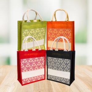 CUSTOMISE LAMINATED PRINTED JUTE BAG – HJB006