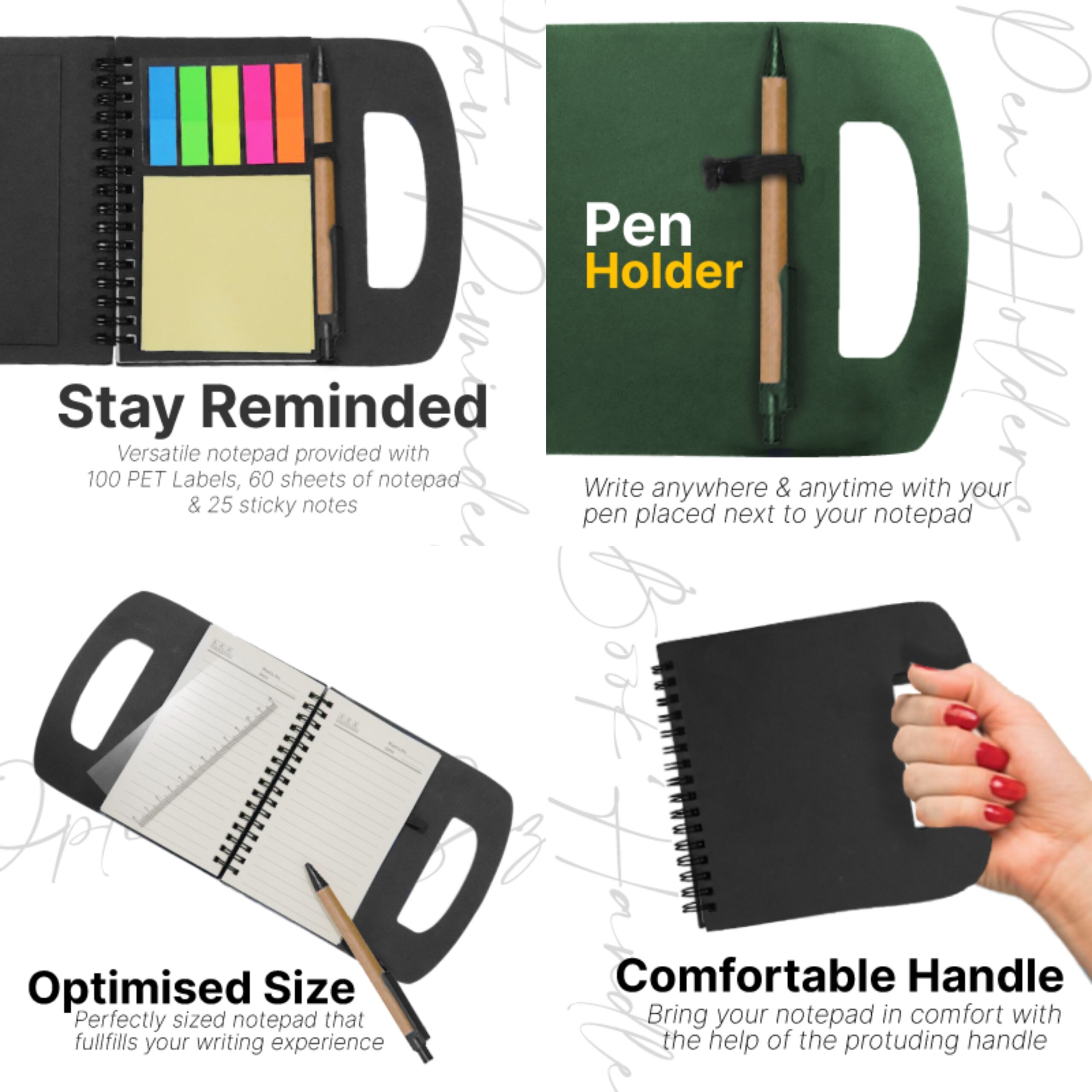 ECOWRITE MEMO NOTEPAD WITH PEN - HEC002 - Image 2